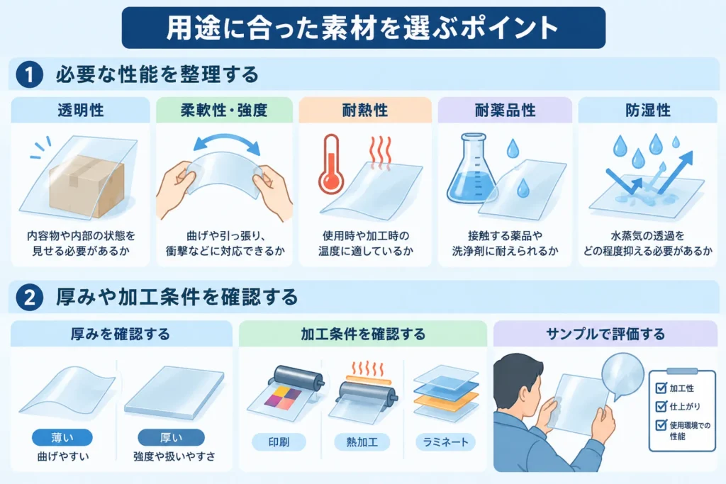 どんな種類がある?樹脂フィルムの特徴や用途、選び方を解説