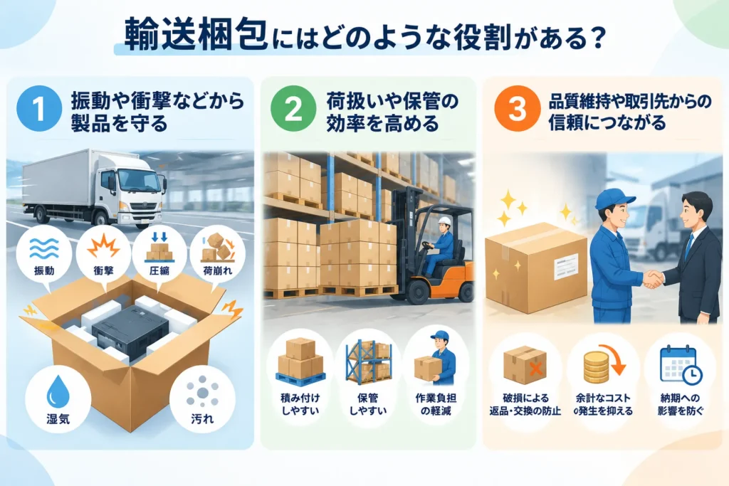 輸送梱包とは？基本的な方法や資材の種類、製品を守るためのポイントを解説